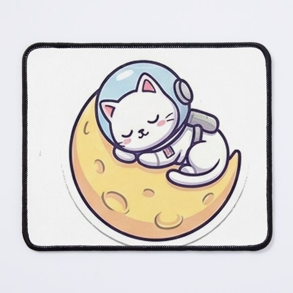 Item preview, Cat sleep in the moon designed and sold by Loja Boeira.