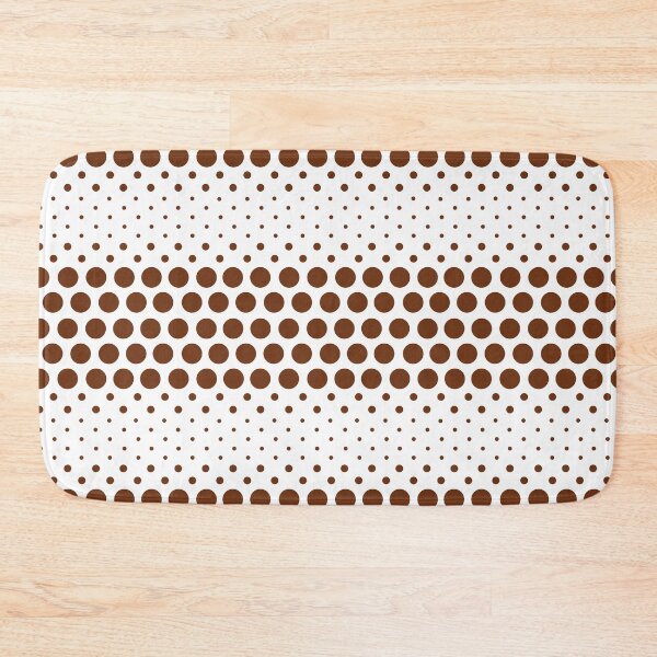 Item preview, Dotwave Brown Polka Dots on White designed and sold by POLKAIWERX.