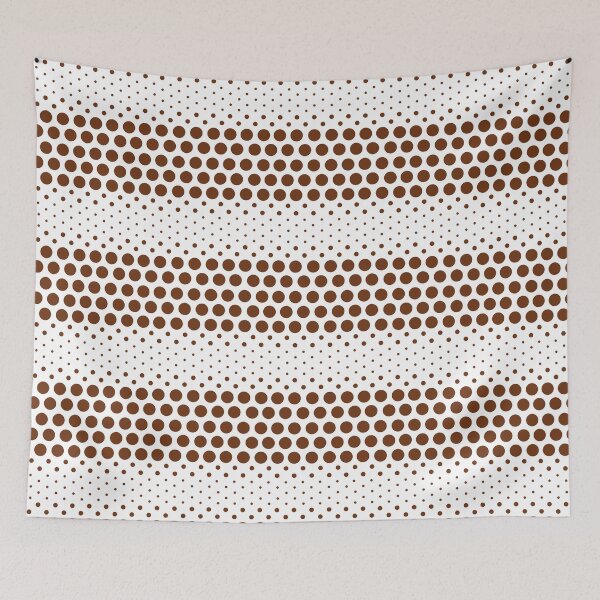 Item preview, Dotwave Brown Polka Dots on White designed and sold by POLKAIWERX.