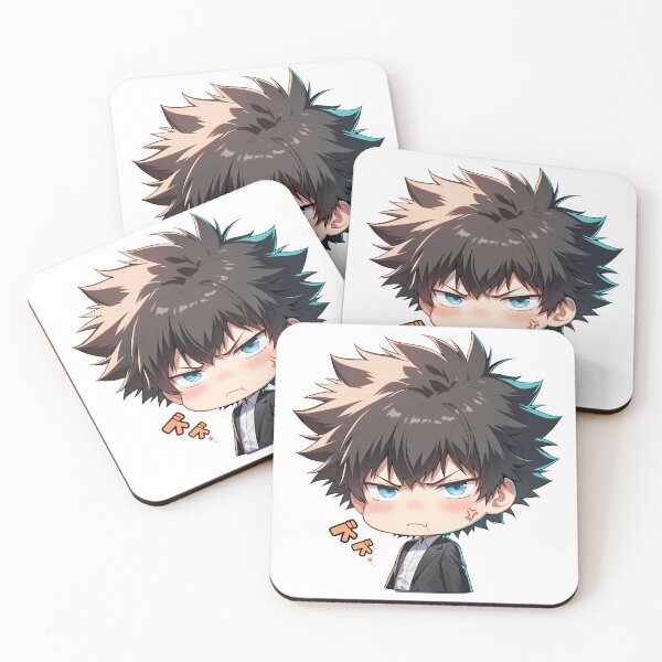 Item preview, Shinya Kogami Psycho Pass Chibi Angry Serious Detective Mood designed and sold by 108Recordings.