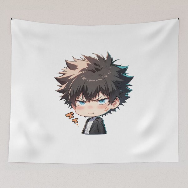 Item preview, Shinya Kogami Psycho Pass Chibi Angry Serious Detective Mood designed and sold by 108Recordings.