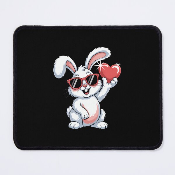 Item preview, Valentine's Day Kawaii Dabbing Rabbit With Heart designed and sold by PunkNation-Arts.