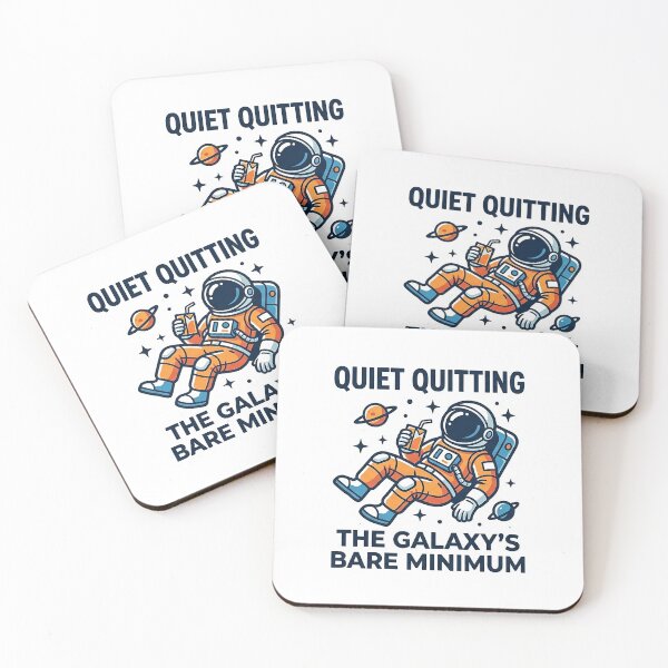 Item preview, Quiet quitting the galaxy bare minimum designed and sold by Loja Boeira.