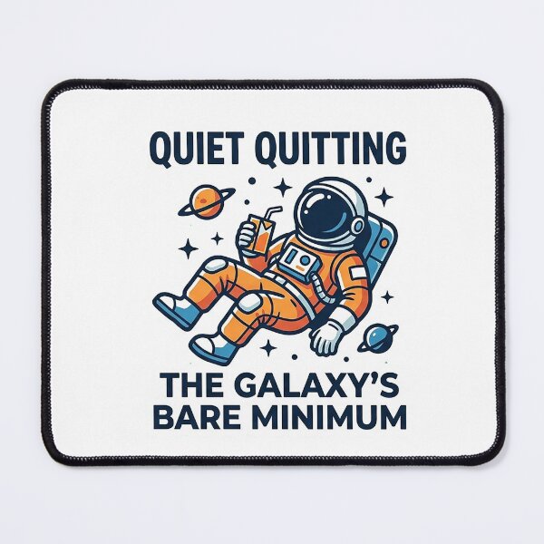 Item preview, Quiet quitting the galaxy bare minimum designed and sold by Loja Boeira.