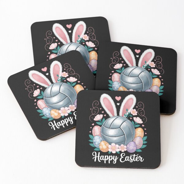 Item preview, Volleyball Egg Bunny Ears Happy Easter Day designed and sold by PunkNation-Arts.