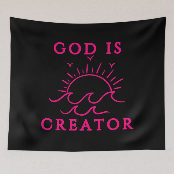Item preview, God Is Creator –  Pink Design designed and sold by MoriaStore.