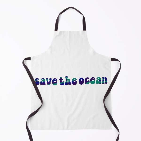 Item preview, Save the Ocean Groovy Colorful Slogan designed and sold by coffeepolicy.