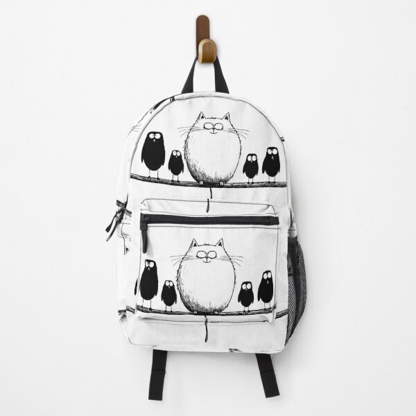 Item preview, Cat on a wire with the birds designed and sold by Type2Design.