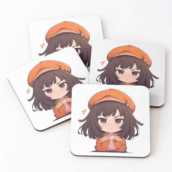 Item preview, Nadeko Sengoku Bakemonogatari Chibi Angry Beret Pout designed and sold by 108Recordings.