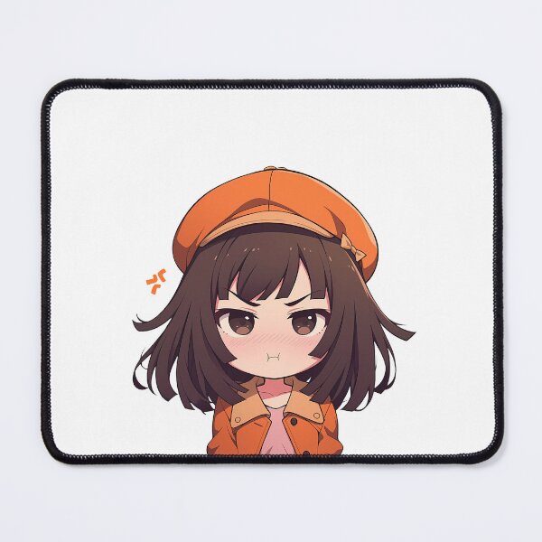Item preview, Nadeko Sengoku Bakemonogatari Chibi Angry Beret Pout designed and sold by 108Recordings.