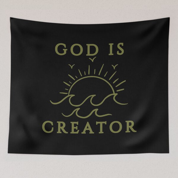 Item preview, God Is Creator –  Green Design designed and sold by MoriaStore.