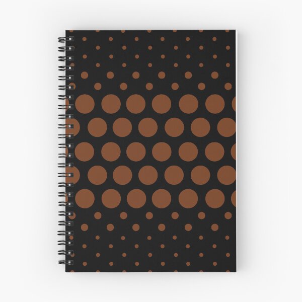 Item preview, Dotwave Brown Polka Dot on Black designed and sold by POLKAIWERX.
