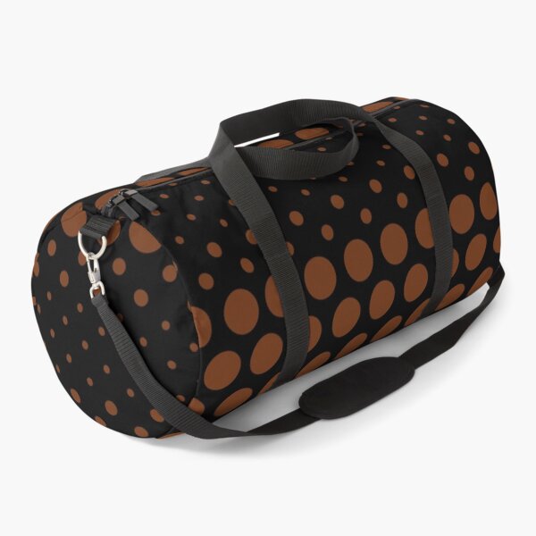 Item preview, Dotwave Brown Polka Dot on Black designed and sold by POLKAIWERX.