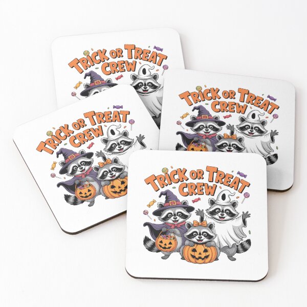 Item preview, Trick or Treat Crew Racoon Spooky Season designed and sold by PunkNation-Arts.