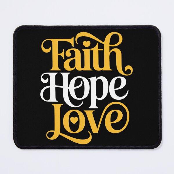 Item preview, Faith Hope Love Typography designed and sold by Gallory Hive.