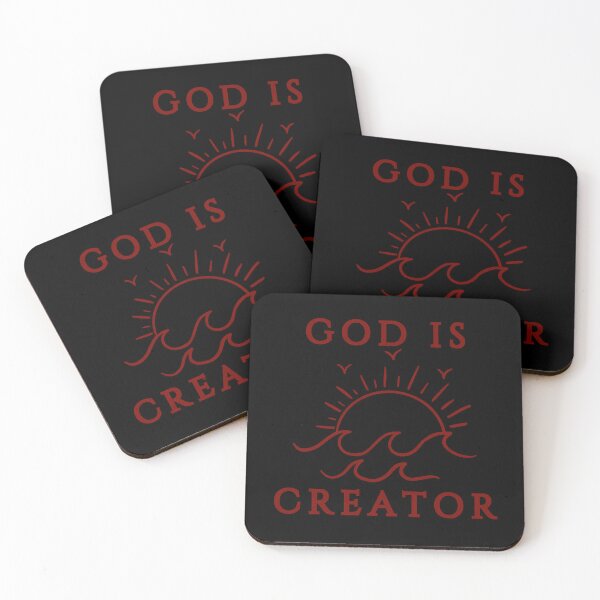 Item preview, God Is Creator –  Red Design designed and sold by MoriaStore.