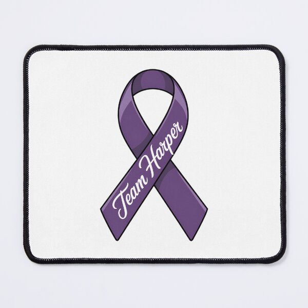 Item preview, Pancreatic Cancer Ribbon Purple Ribbon Awareness designed and sold by PunkNation-Arts.