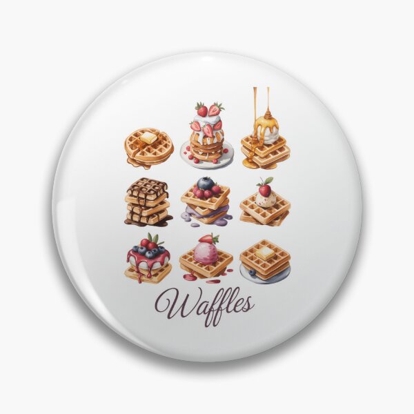Item preview, Waffle breakfast lover morning food cute cottagecore waffles designed and sold by PunkNation-Arts.