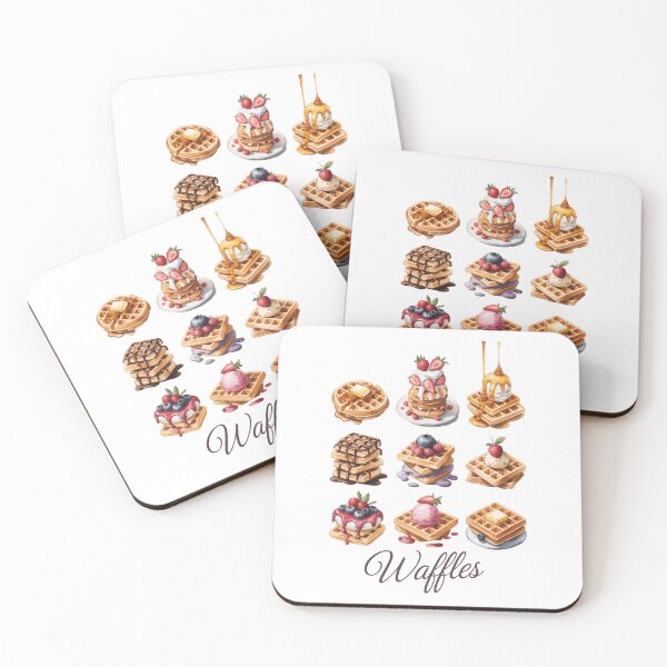 Item preview, Waffle breakfast lover morning food cute cottagecore waffles designed and sold by PunkNation-Arts.