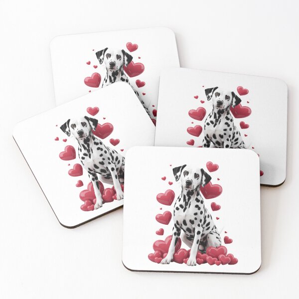 Item preview, Valentines Day Love Hearts Dalmatian Dog Puppy Lover designed and sold by PunkNation-Arts.