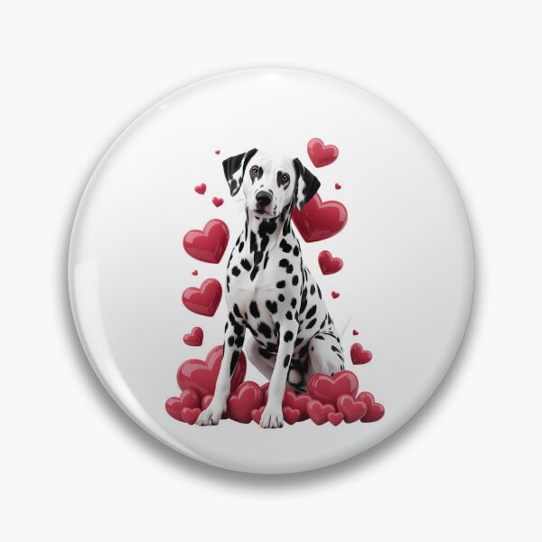 Item preview, Valentines Day Love Hearts Dalmatian Dog Puppy Lover designed and sold by PunkNation-Arts.