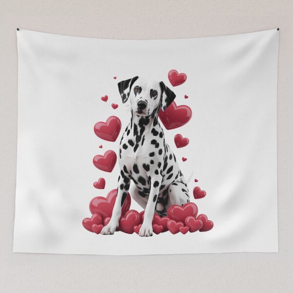 Item preview, Valentines Day Love Hearts Dalmatian Dog Puppy Lover designed and sold by PunkNation-Arts.