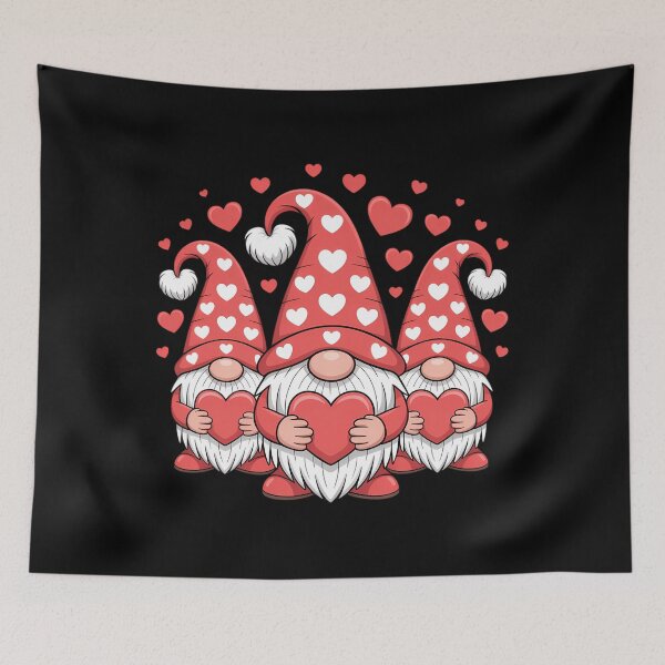 Item preview, Valentines Day Gnomes Cute Red Hearts Love Gnome designed and sold by HellD3vil-Art.