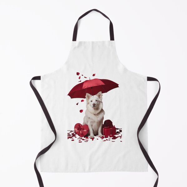 Item preview, Valentines Day White German Shepherd Umbrella Heart Puppy designed and sold by HellD3vil-Art.