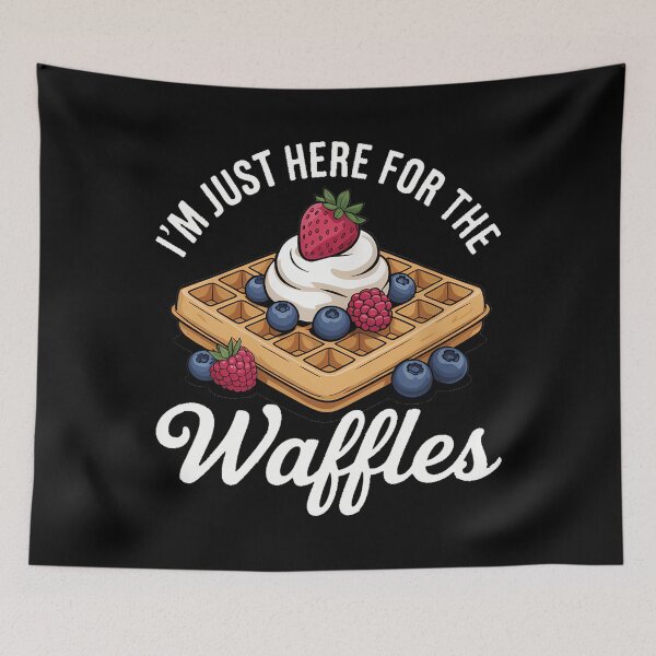 Item preview, Waffle Party Foodie Food Breakfast designed and sold by HellD3vil-Art.