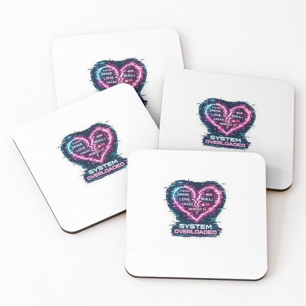 Item preview, System Overloaded Cyberpunk Heart Sticker | Glitch Love Error 404 Tech Aesthetic designed and sold by VNyA.