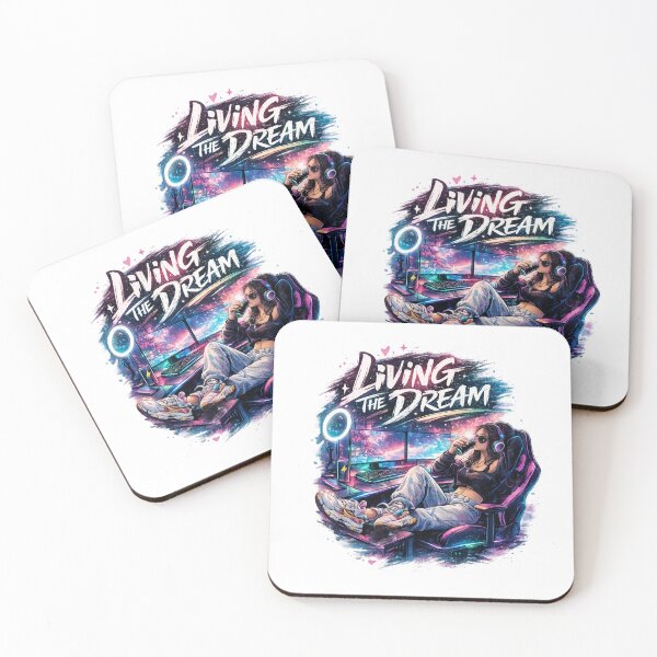 Item preview, LIVING THE DREAM - Brush Lettering Single Life designed and sold by sabily.