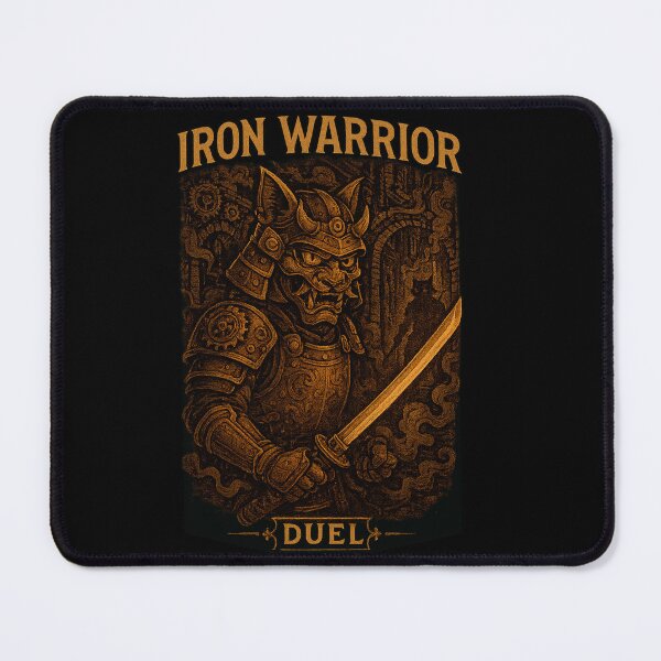 Item preview, Vintage Steampunk Samurai Cat Warrior Iron Duel designed and sold by SholoStudio.
