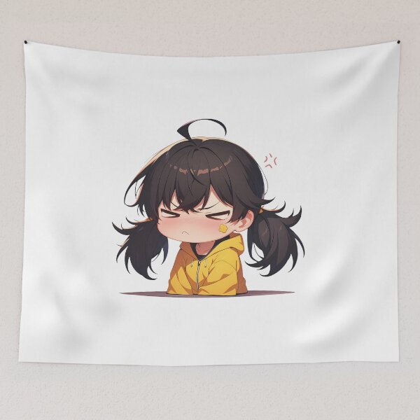 Item preview, Karen Araragi Bakemonogatari Chibi Sulky Hoodie Mood designed and sold by 108Recordings.
