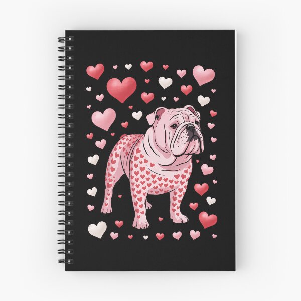 Item preview, Valentines Day Love Hearts English Bulldog Dog Puppy Lover designed and sold by HellD3vil-Art.