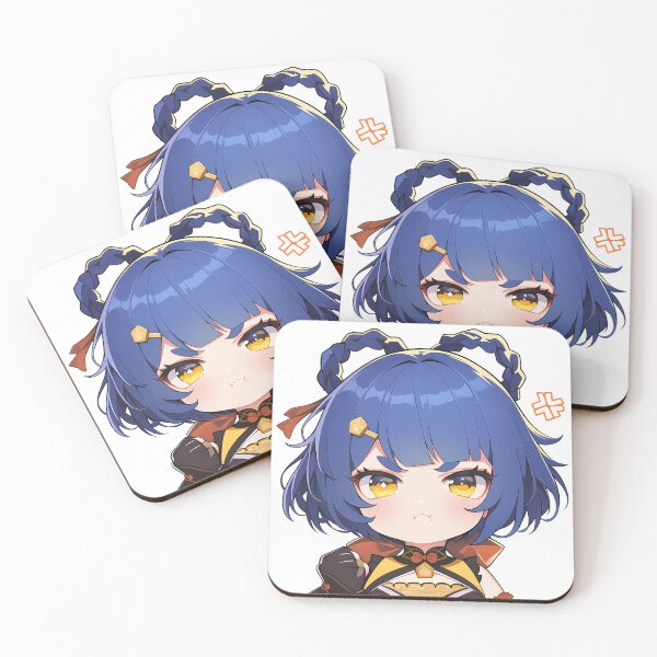Item preview, Xiangling Genshin Impact Chibi Kawaii Angry Pout designed and sold by 108Recordings.