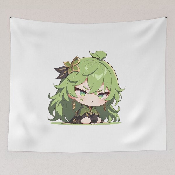 Item preview, Collei Genshin Impact Chibi Pout Mode Kawaii Rage designed and sold by 108Recordings.