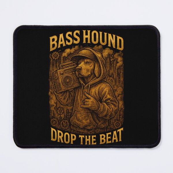 Item preview, Vintage Hip Hop Basset Hound Drop The Beat designed and sold by SholoStudio.