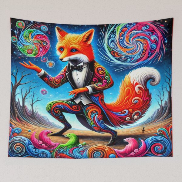 Item preview, Galactic Glamour: The Surreal Dapper Fox designed and sold by daweave77.