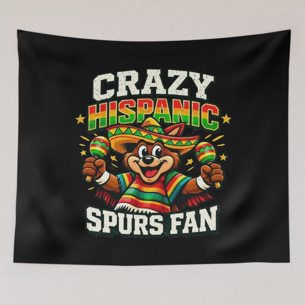 Item preview, Crazy Hispanic Spurs Fan designed and sold by jillianhanna.