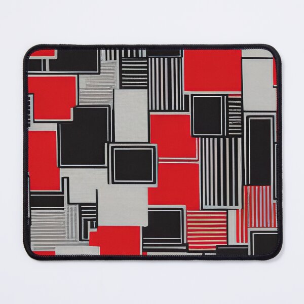Item preview, Bauhaus Style Geometric Red and Black Abstract designed and sold by AlxVel.