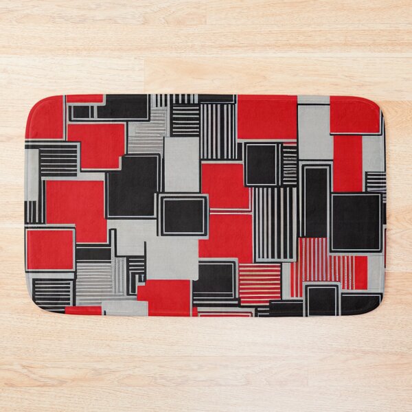 Item preview, Bauhaus Style Geometric Red and Black Abstract designed and sold by AlxVel.