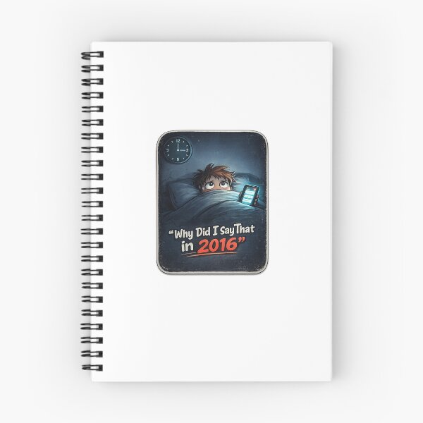 Item preview, Why Did I Say That in 2016 Sticker – Funny 3AM Overthinking Meme designed and sold by VNyA.