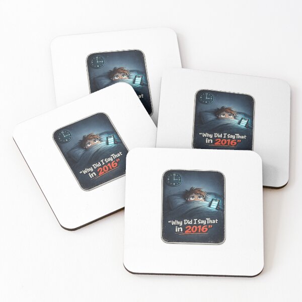 Item preview, Why Did I Say That in 2016 Sticker – Funny 3AM Overthinking Meme designed and sold by VNyA.