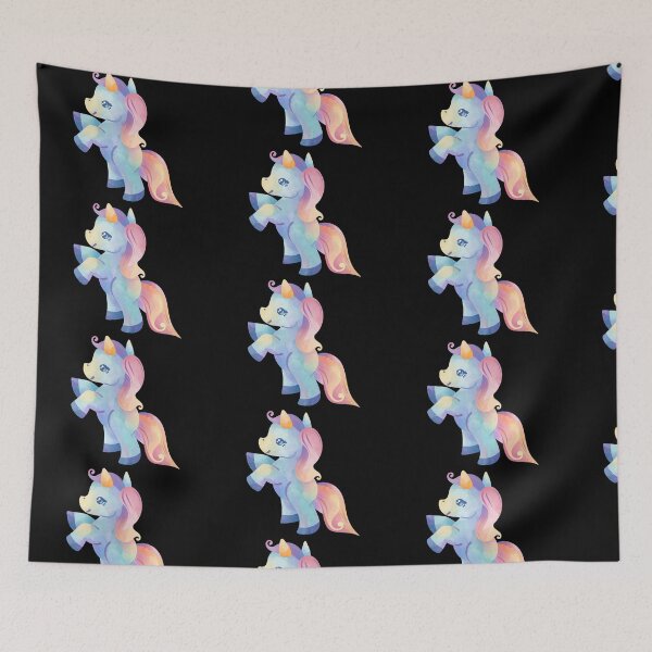 Item preview, Cute Rainbow Unicorn with Golden Horn designed and sold by Naamaart.
