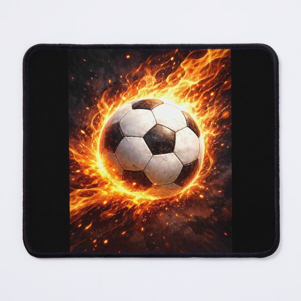 Item preview, Fire Soccer Ball – Burning Football Energy Design for Sports Lovers designed and sold by MarZeDesigns .