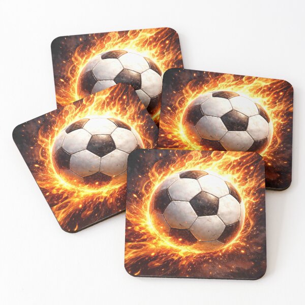 Item preview, Fire Soccer Ball – Burning Football Energy Design for Sports Lovers designed and sold by MarZeDesigns .