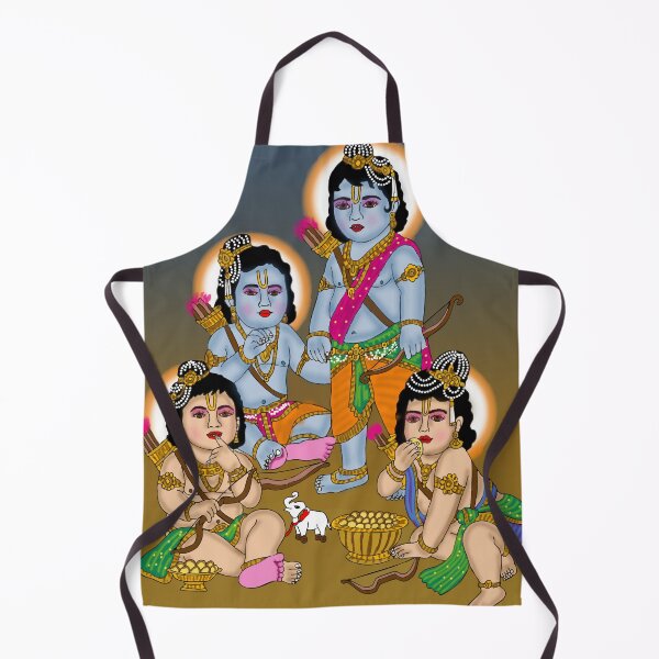Item preview, Lord Rama and His Brothers Divine Design – Ramayana Royal Family Art designed and sold by Harshit_Digital_Arts.
