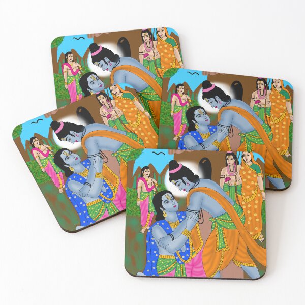 Item preview, Lord Rama and Bharat Devotional Design – Sacred Brotherhood Art designed and sold by Harshit_Digital_Arts.