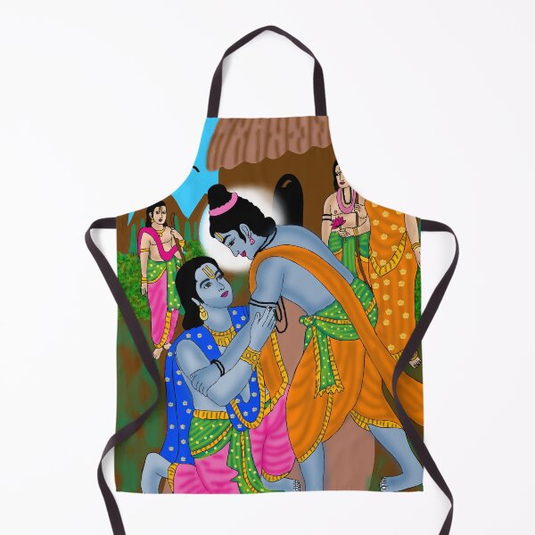Item preview, Lord Rama and Bharat Devotional Design – Sacred Brotherhood Art designed and sold by Harshit_Digital_Arts.