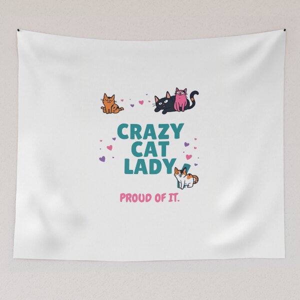 Item preview, Crazy Cat Lady Proud Of It | Funny Cat Lover Gift | Cat Mom Shirt designed and sold by AkiraCustoms.